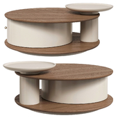 Japandi rotating coffee table