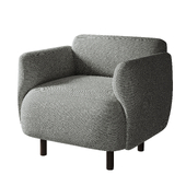 Bucle White Armchair