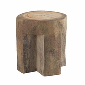 Rough Wood Stool