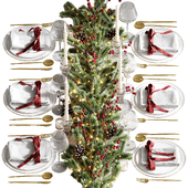 Christmas table setting 4