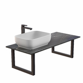 DIWO Elista countertop with Moduo sink