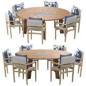 Brick Outdoor Dining Set