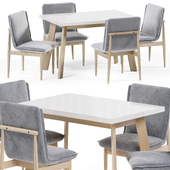 Hiroki chair and avalon table