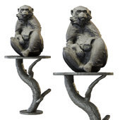 Monkey sculpture