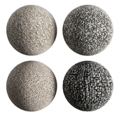 Boucle fabric in 4 different types