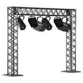 Soft theater farm with lighting equipment