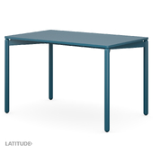 OM_Dining table Saga, 75x120 cm, blue-green Latitude