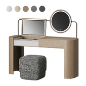 Vanity table with folding lid with mirror PP01