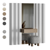 Pallet table with mirror PP02