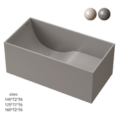 Freestanding Bathtub in a Modern Simple Style