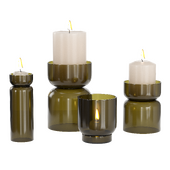 Foundations Glass Candle Holders