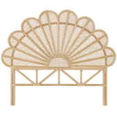 Petal Rattan Bed Head