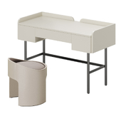 Taffy and Zoe Desk and Pouf
