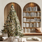 Christmas tree with tinsel 7