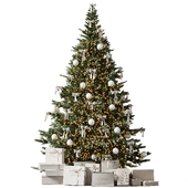 Christmas tree with bows 8
