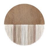 Halfmoon Fiber Fringe Wall Art
