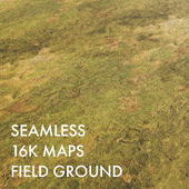 Terrain Field Material | Seamless | PBR