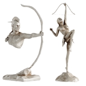Human Sculptures 19 With Arrow