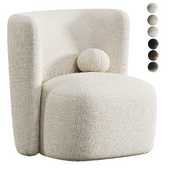 SCULPTED SWIVEL CHAIR SAND