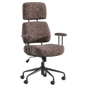 City office chair in dark gray