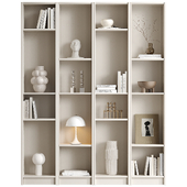 Bookcase with decor ikea