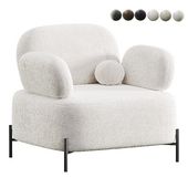 Candy chair, boucle fabric