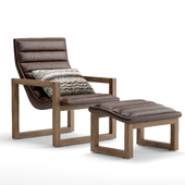 RH Lukas leather chair