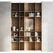 rack Minimalistic wooden shelving 09