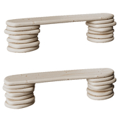 Pebble Bench by RASMUS PALMGREN