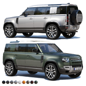 Land Rover Defender 110 mid-poly