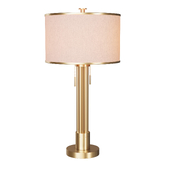 Possini Euro Granview 32 1/2" Brass Column Modern Luxe Table Lamp