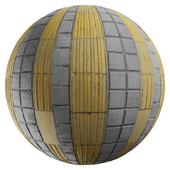 Texture PBR Concrete 02 - Guiding Block - 4K Scanned - Photogrammetry
