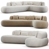 Boba Sectional Sofa White