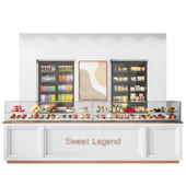 Design of a coffee shop in a shopping center or restaurant