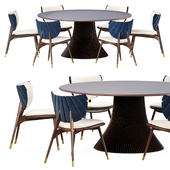 Uchiwa chair & Naruto dining table