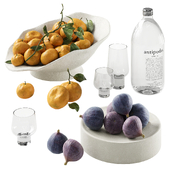 Fruit set | Tangerines and figures 01