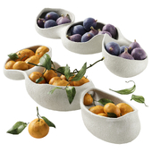 Fruit set | Tangerines and figures 02