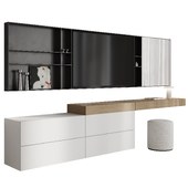 TV WALL with workplace