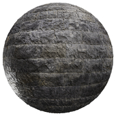 PBR Stone Black Travertine Texture – 4K Scanned - Photorealistic 10