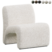 Armchair made of boucle fabric Olena