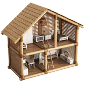Rattan Dollhouse