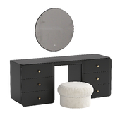 Orren Ellis White Vanity Area