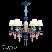 Chandelier Cloyd LOTTIE-A C6, colored ceramics (art.11043)