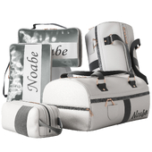 Collection of bags and backpacks for travel