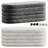 Celine Faux Shearling Fabric Storage Bench