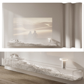 TV Wall with projector