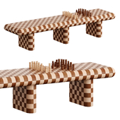 CHECKERED bench