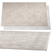 Bath mat with feet design