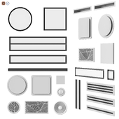 Set of ventilation grilles 2