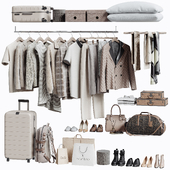 Clothing, shoes and accessories for wardrobe or shop